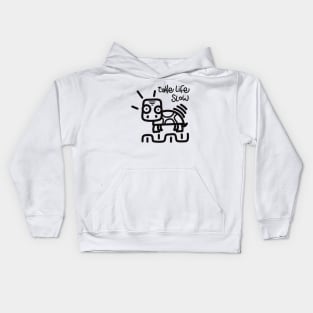 Doodle turtle 2 Kids Hoodie